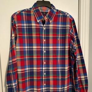 Ralph Lauren plaid oxford long sleeve shirt